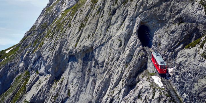 © Pilatus-Bahnen AG, Fotograf: Stefan Schlumpf Tren de montaña al Pilatus